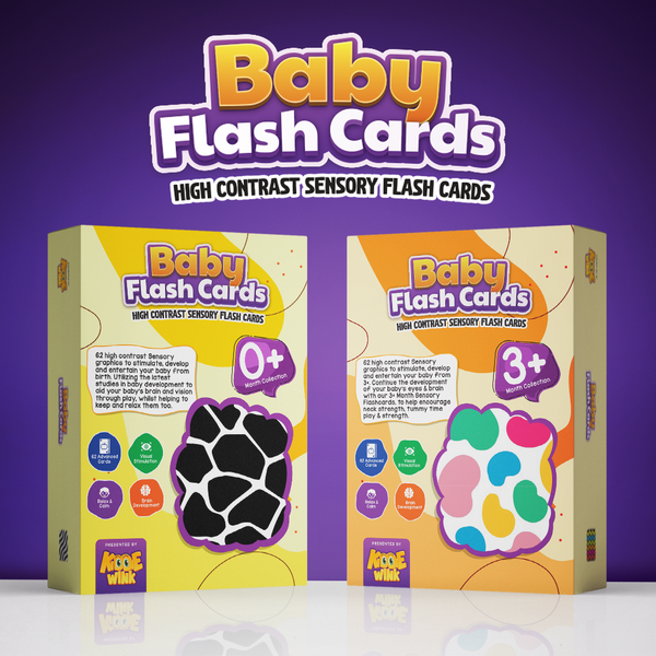 KiddieWink™ Sensory Flash Cards For Babies